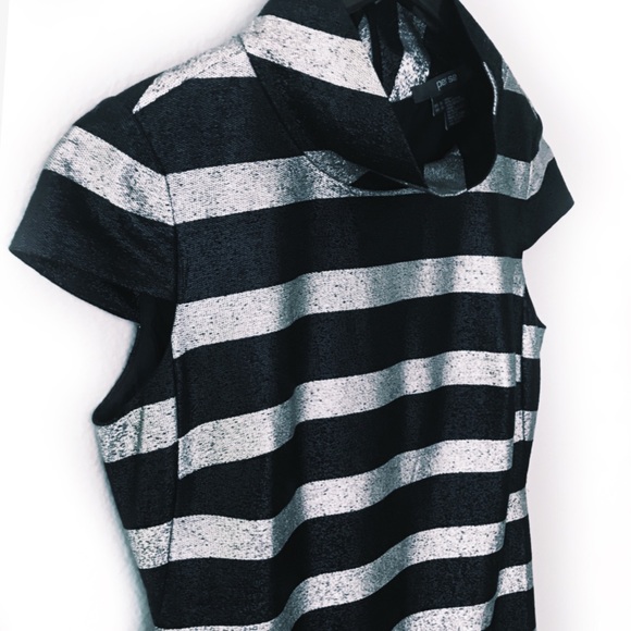 per se by Carlisle Silver Black Cocktail Dress - Picture 2 of 7